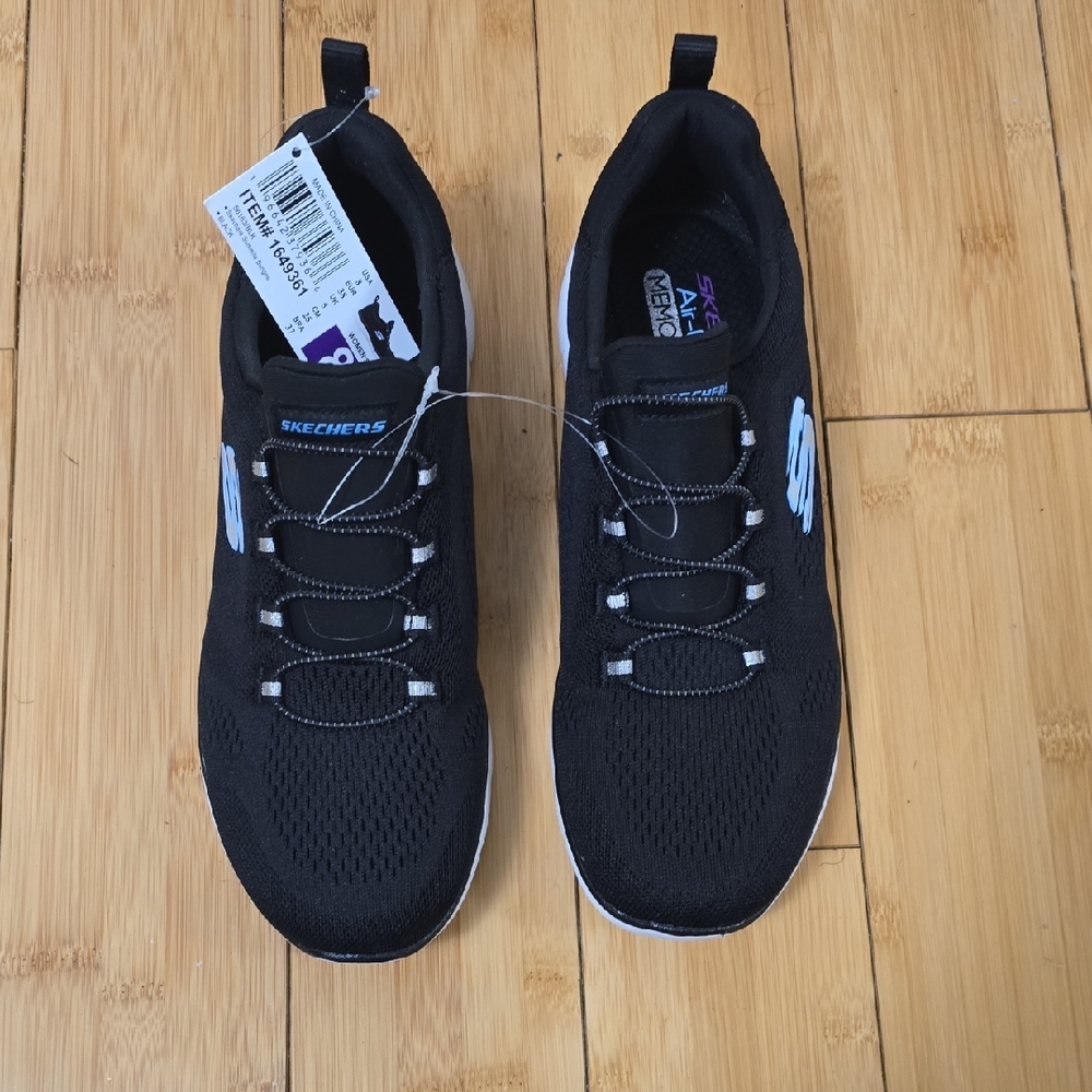 Skechers Women's Black Mesh Sneakers